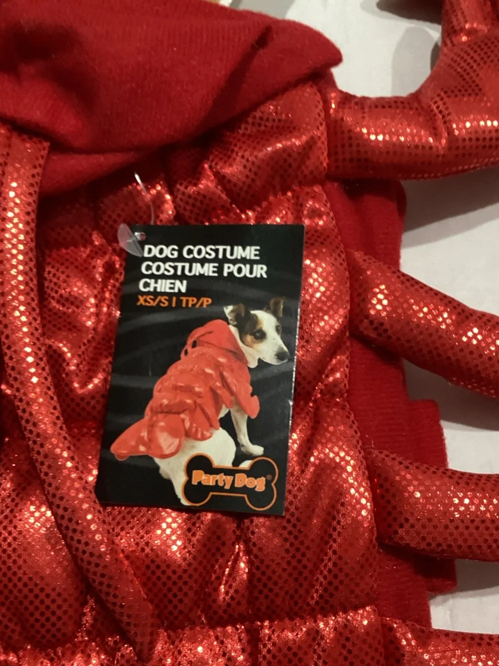 Shiny Red Lobster Pet Costume